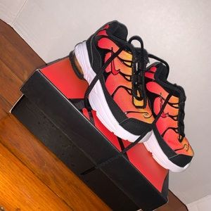 Nike Air Max Plus Toddler Shoes Black-Pimento-Bright Ceramic bv5975-001 (6c)